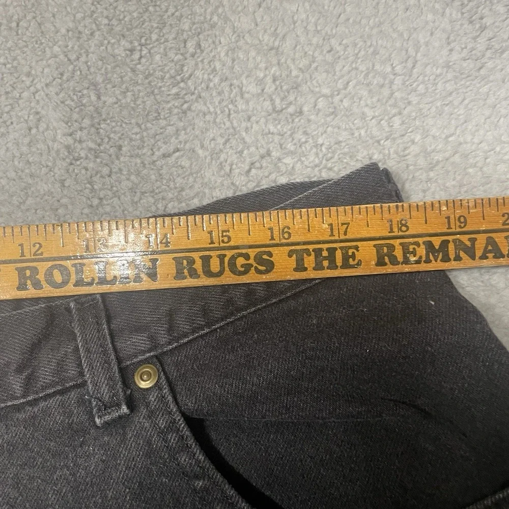 Vintage LL Bean Jeans Mens 40x30 Black Denim Straight Leg Mid Rise Made In USA